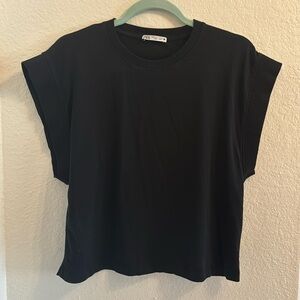 Zara Black Sleeveless Tee Women’s
